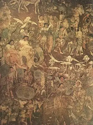 Elaborate cave painting