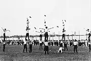 A gymnastics competition of the "Sokół" Society in Dechy, France, 1920s