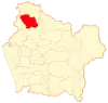 Location in the Araucanía Region