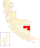 Map of Porvenir commune in Magallanes and Antarctica Chilena Region