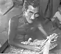 A shankhari working on a conch bangle (1966)