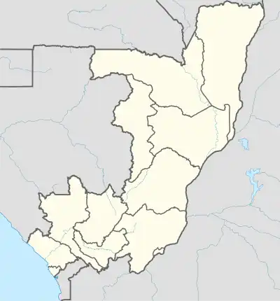 Map showing the location of Nouabale-Ndoki National Park