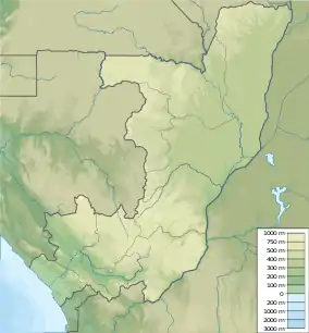 Map of the Republic of the Congo showing the location of Ntokou-Pikounda National Park