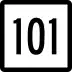 Route 101 marker