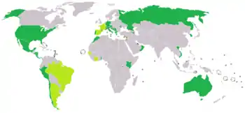 Satellites Convention  Ratified or acceded  Signed but not ratified