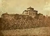 Photograph of the Convento de San José de las Carmelitas Descalzos when it served as a prison (circa 1860)