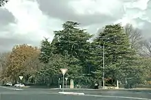 Gate at the corner of Summer Street and Clinton Street to Cook Park at Orange, New South Wales