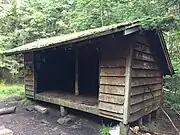 The Cooley Glen Shelter on the Long Trail in the Breadloaf Wilderness in the Green Mountain National Forest