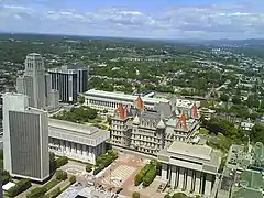 View from observation deck on the 42nd floor of the Corning Tower