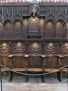 Choir stalls in Segovia Cathedral