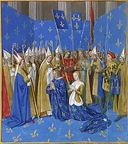 Baldachin, banners and mantles (1223)