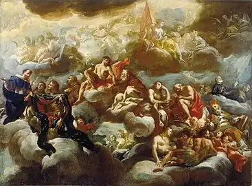 Corrado Giaquinto, Apotheosis of St. Nicholas, 1733