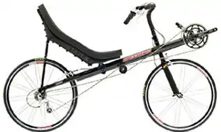 A recumbent bicycle