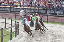 The horse race of Palio di Legnano 2015