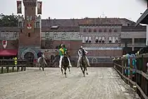 The horse race of Palio di Legnano 2016