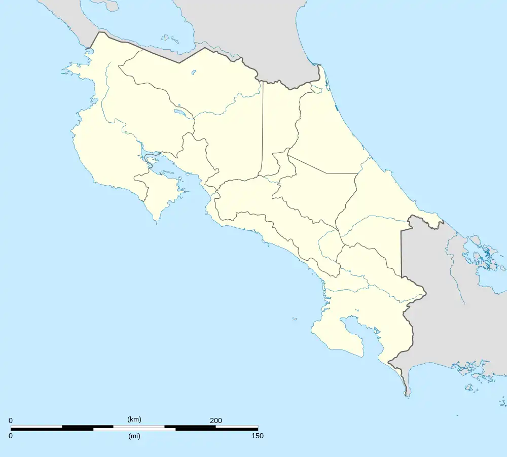 Oreamuno canton location in Costa Rica