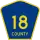 County Road 18 marker