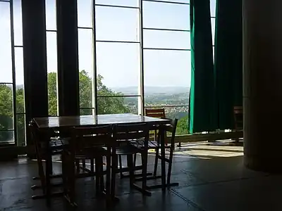 Meeting room inside the Convent of Sainte Marie de la Tourette