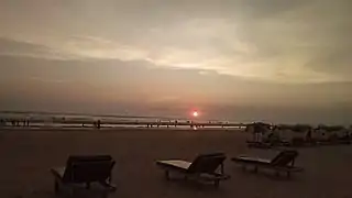 Sunset from the beach