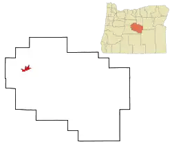 Location in Oregon