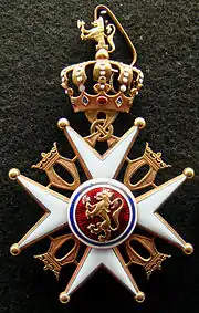 Order of St. Olav Grand Cross badge