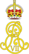 The royal cypher of King Edward VII, using the Tudor Crown