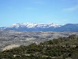 Mountain covered with snow