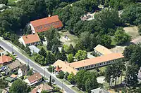 Aerial view of Dánszentmiklós