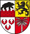 The coat of arms of Anhalt-Bitterfeld, Saxony-Anhalt