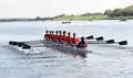 Rowers in an eight