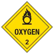 Class 2.2: Oxygen (Alternative Placard)