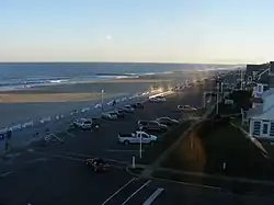 Sunset over the beach at Sea Girt