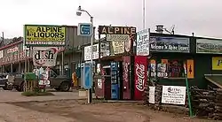 Commercial area along US 285 in Pine Junction