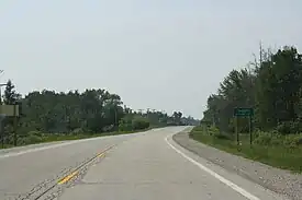 Welcome sign on US 41