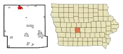 Location of Perry, Iowa