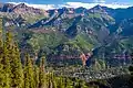 Dallas Peak in upper left corner, Telluride below.