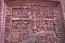 Terracotta relief at Damodar temple.