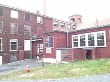 "Elmdale", site of 1809 Daniel Day Mill. Daniel Day (Manufacturer) started the first woolen mill in the Blackstone Valley later also known as "Scott's Mill, the current factory recently housed Berrocoo Inc. a 200 year family enterprise, now international woolens.