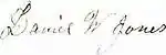 signature of Daniel W. Jones