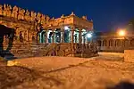 Mandapa at night