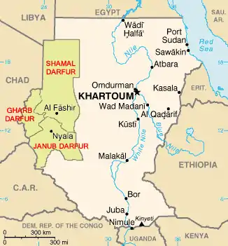 Darfur map