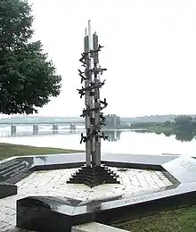 David Ascalon's Holocaust Memorial for the Commonwealth of Pennsylvania (1994), on the Susquehanna River, Harrisburg