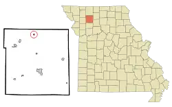 Location of Coffey, Missouri