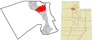 Location within Davis County and the State of Utah