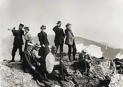 The first tourists on Storsylen in July 1900.