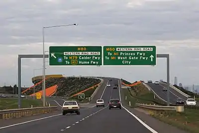 Deer Park Bypass on the Western Freeway