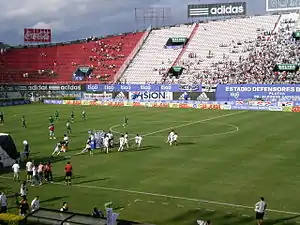 The stadium during a match between Olimpia Asunción and 3 de Febrero in 2011