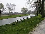 Water section of the canal in Delphi, Indiana