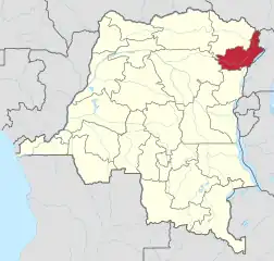 Location of Ituri Province