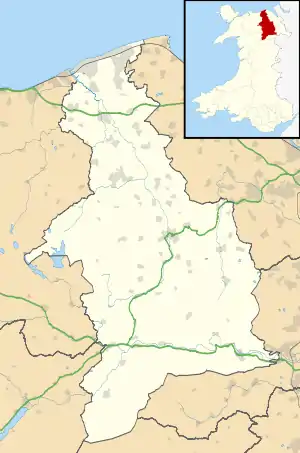 Llandegla is located in Denbighshire